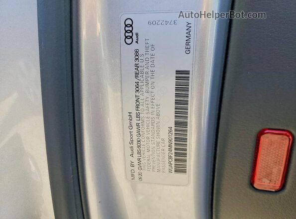 WUAPCBF24MN901264 2021 AUDI RS7 Silver Vista del compartimento del motor