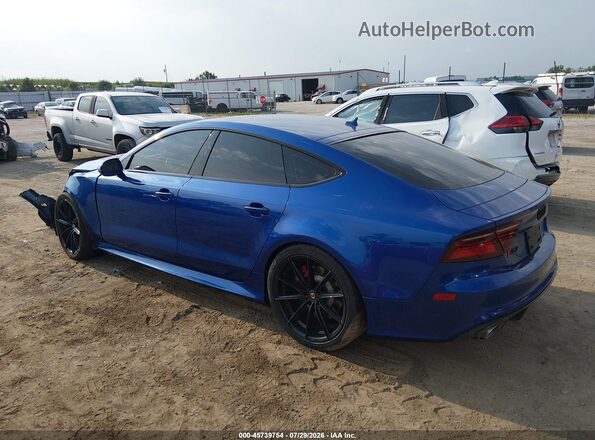 WUAW2AFC1GN903897 2016 AUDI RS7 Blue Trasero izquierdo