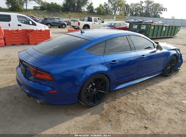 WUAW2AFC1GN903897 2016 AUDI RS7 Blue Trasero derecho