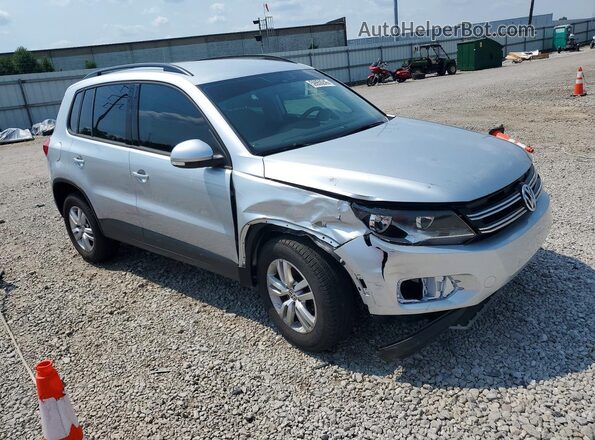WVGAV7AX0HK026555 2017 VOLKSWAGEN TIGUAN Silver Delantero derecho