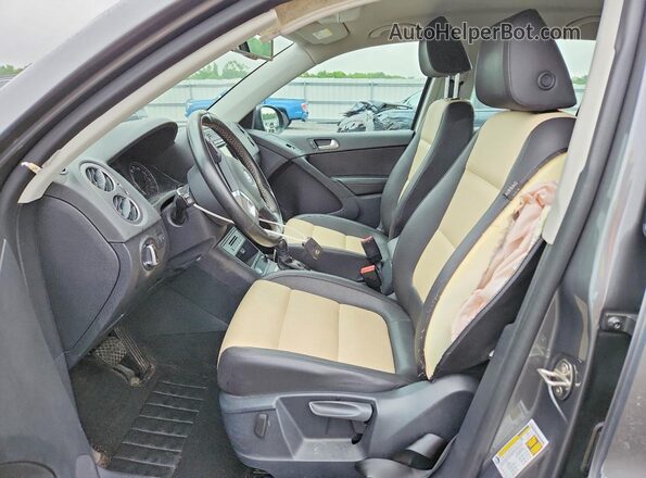 WVGAV7AX3GW031286 2016 VOLKSWAGEN TIGUAN Gray წინა სალონის ხედი