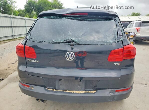 WVGAV7AX3GW542125 2016 VOLKSWAGEN TIGUAN Black უკანა ხედი