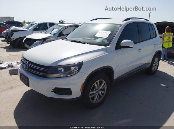 WVGAV7AX3GW546997 2016 VOLKSWAGEN TIGUAN White Vista tres cuartos delantera izquierda