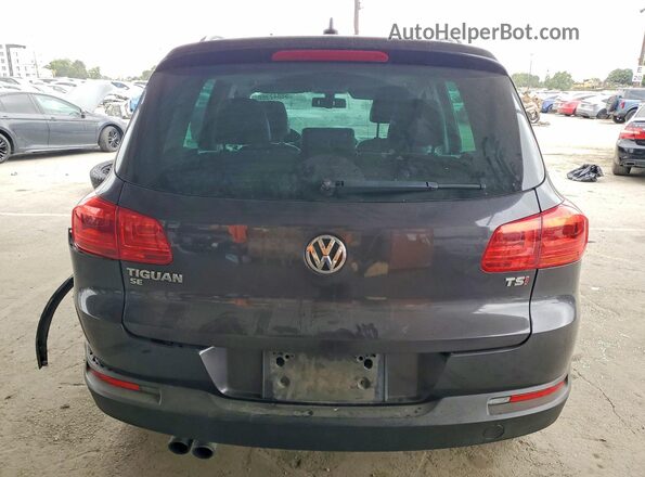WVGAV7AX3GW588344 2016 VOLKSWAGEN TIGUAN Charcoal Vista trasera