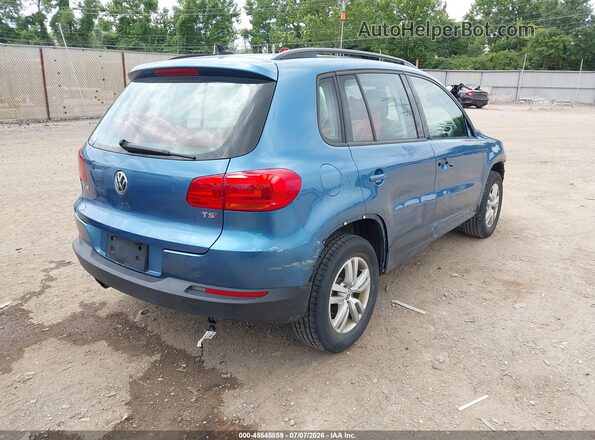 WVGAV7AX3HK005165 2017 VOLKSWAGEN TIGUAN Blue Trasero derecho