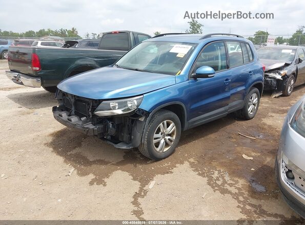 WVGAV7AX3HK005165 2017 VOLKSWAGEN TIGUAN Blue Vista tres cuartos delantera izquierda