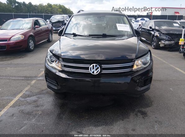 WVGAV7AX3HK020488 2017 VOLKSWAGEN TIGUAN Black Front view