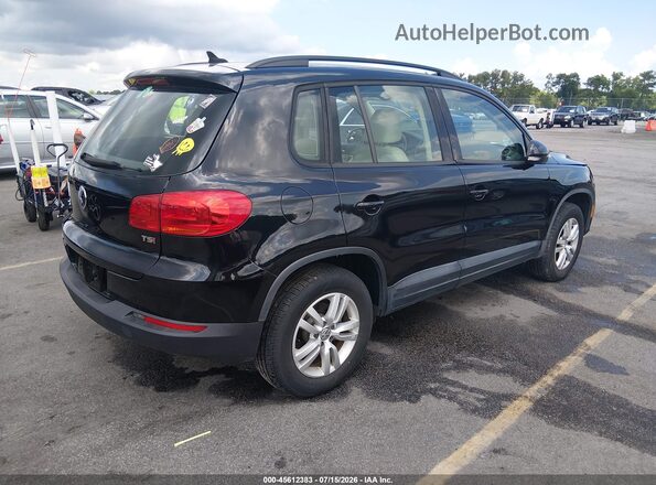 WVGAV7AX3HK020488 2017 VOLKSWAGEN TIGUAN Black Rear right