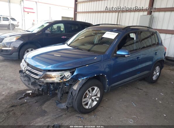 WVGAV7AX3HW510969 2017 VOLKSWAGEN TIGUAN Blue Przód lewy