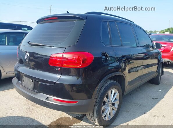 WVGAV7AX3JK003759 2018 VOLKSWAGEN TIGUAN Black Задня права чверть