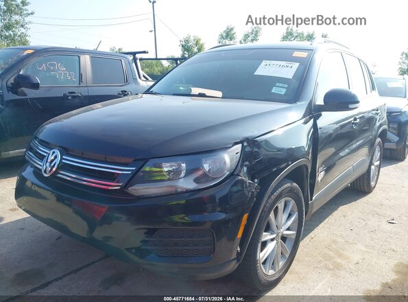 WVGAV7AX3JK003759 2018 VOLKSWAGEN TIGUAN Black Передня ліва чверть