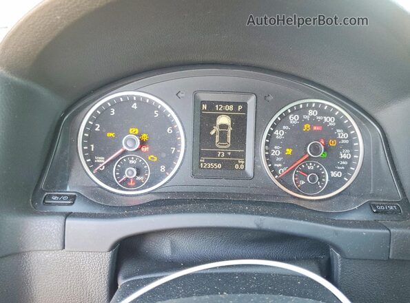 WVGAV7AX4GW074342 2016 VOLKSWAGEN TIGUAN White Instrument cluster view