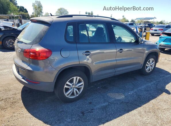 WVGAV7AX4GW612389 2016 VOLKSWAGEN TIGUAN Серый Задняя правая четверть