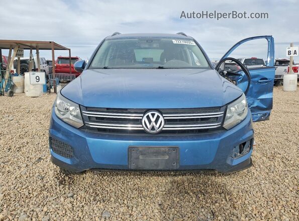 WVGAV7AX4HW512309 2017 VOLKSWAGEN TIGUAN Blue Vista frontal