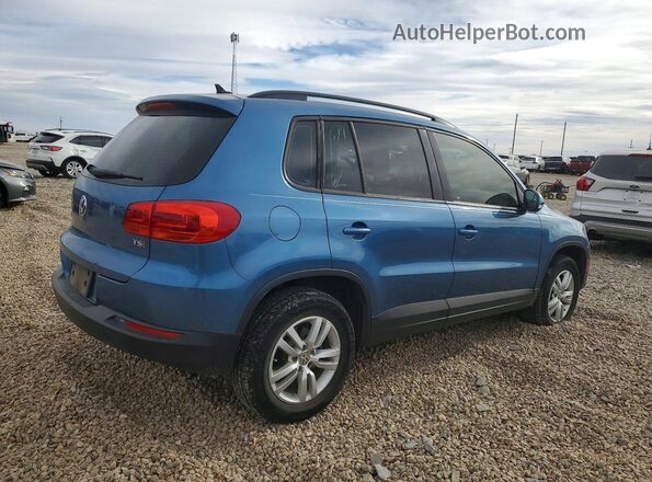 WVGAV7AX4HW512309 2017 VOLKSWAGEN TIGUAN Blue Trasero derecho