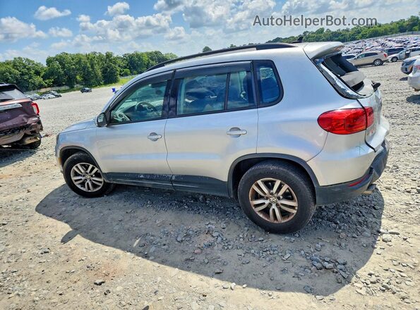 WVGAV7AX5HK006088 2017 VOLKSWAGEN TIGUAN Silver Trasero izquierdo