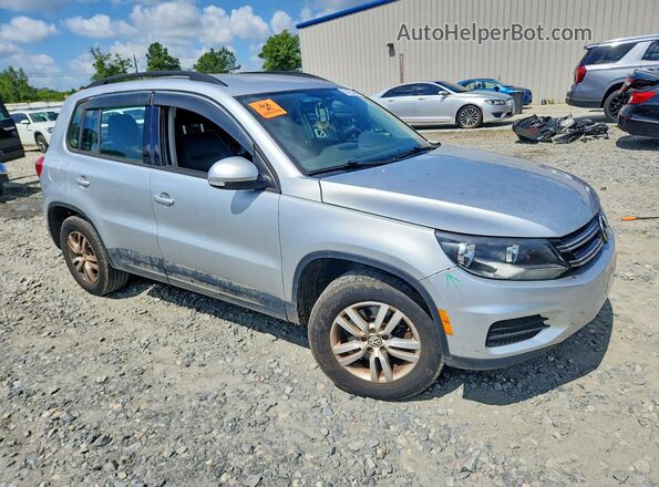 WVGAV7AX5HK006088 2017 VOLKSWAGEN TIGUAN Silver Delantero derecho
