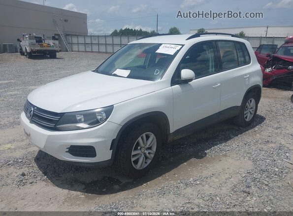 WVGAV7AX6GW559369 2016 VOLKSWAGEN TIGUAN White Vista tres cuartos delantera izquierda
