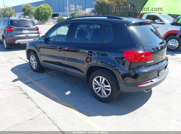 WVGAV7AX6GW610837 2016 VOLKSWAGEN TIGUAN Black Հետևի ձախ