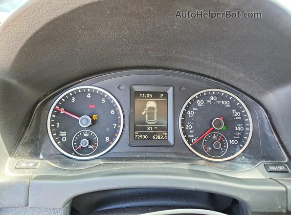 WVGAV7AX6HK030240 2017 VOLKSWAGEN TIGUAN Gray Widok zestawu wskaźników