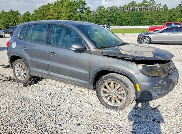 WVGAV7AX6HK047247 2017 VOLKSWAGEN TIGUAN Gray Przód prawy