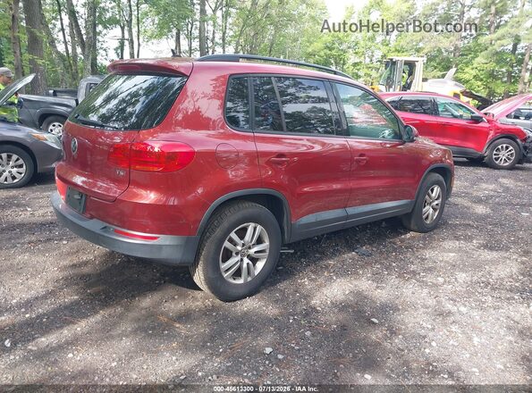 WVGAV7AX7GW003720 2016 VOLKSWAGEN TIGUAN Red Հետևի աջ
