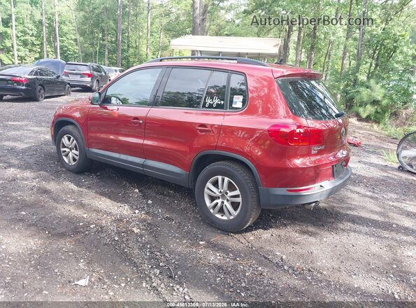 WVGAV7AX7GW003720 2016 VOLKSWAGEN TIGUAN Red Հետևի ձախ