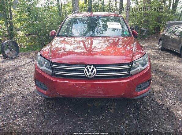 WVGAV7AX7GW003720 2016 VOLKSWAGEN TIGUAN Red Դիմացի տեսք