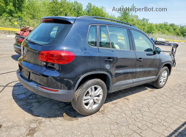 WVGAV7AX7HK006674 2017 VOLKSWAGEN TIGUAN Black Trasero derecho