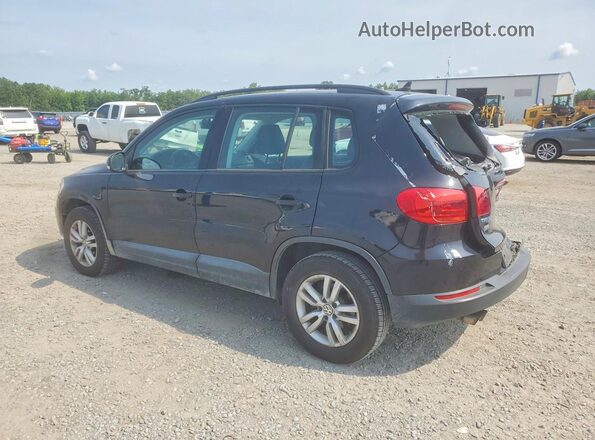 WVGAV7AX7HK021496 2017 VOLKSWAGEN TIGUAN Black უკანა მარცხენა