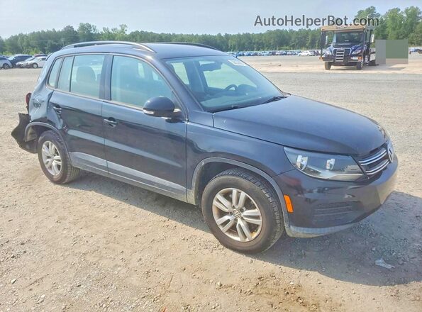WVGAV7AX7HK021496 2017 VOLKSWAGEN TIGUAN Black წინა მარჯვენა