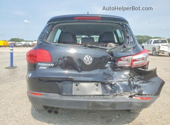 WVGAV7AX7HK021496 2017 VOLKSWAGEN TIGUAN Black უკანა ხედი