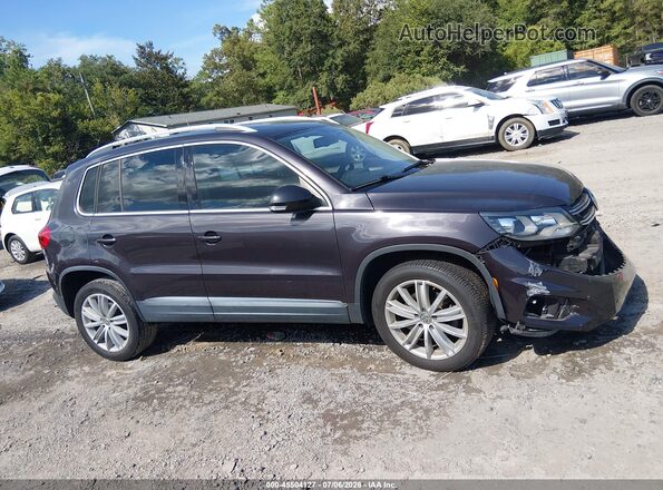 WVGAV7AX8GW517415 2016 VOLKSWAGEN TIGUAN Purple Rear interior view