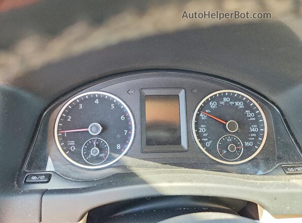 WVGAV7AX8GW578330 2016 VOLKSWAGEN TIGUAN White Vista del cuadro de instrumentos