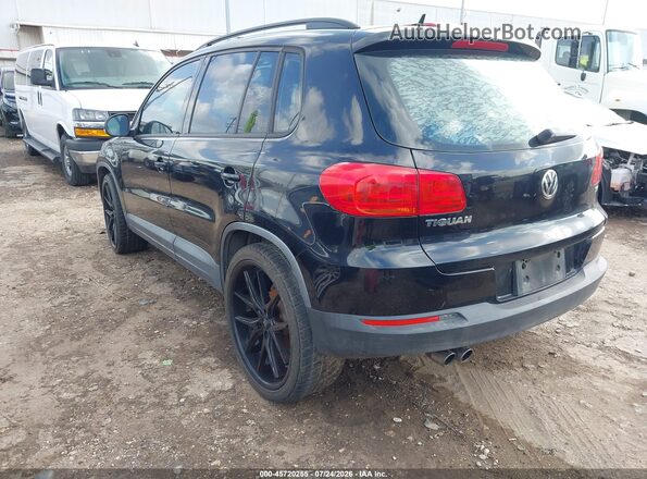 WVGAV7AX8GW589277 2016 VOLKSWAGEN TIGUAN Black Задня ліва чверть