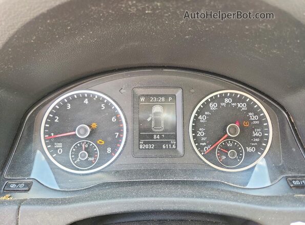 WVGAV7AX8GW591644 2016 VOLKSWAGEN TIGUAN White Вид щитка приладів