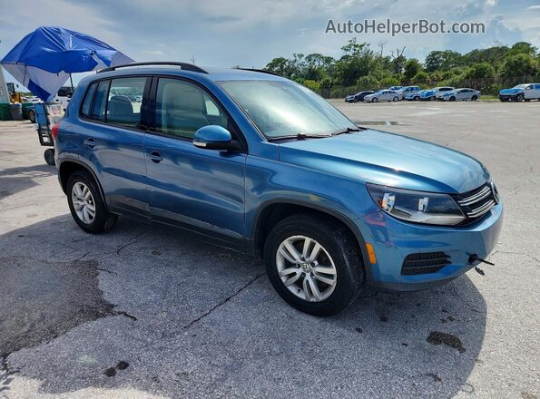WVGAV7AX8HK037951 2017 VOLKSWAGEN TIGUAN Blue წინა მარჯვენა