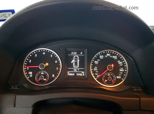 WVGAV7AX9GW602022 2016 VOLKSWAGEN TIGUAN White Widok zestawu wskaźników