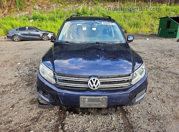WVGAV7AX9GW610895 2016 VOLKSWAGEN TIGUAN Blue Vista frontal