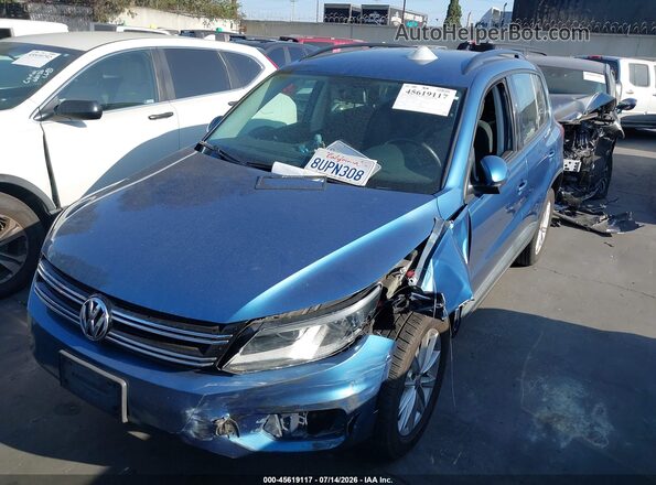 WVGAV7AX9HK042723 2017 VOLKSWAGEN TIGUAN Blue Przód lewy