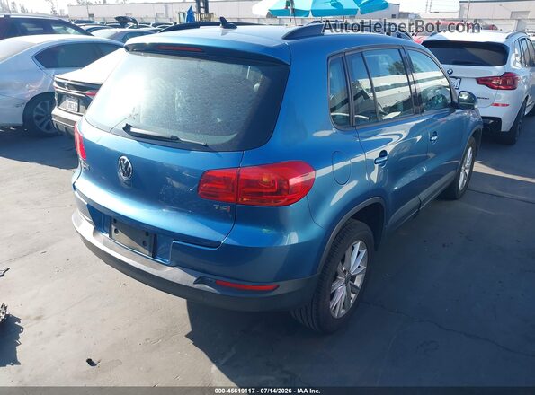WVGAV7AX9HK042723 2017 VOLKSWAGEN TIGUAN Blue Tył prawy