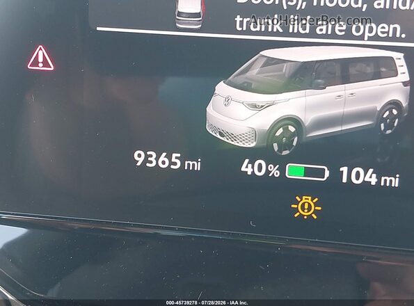 WVGAWVEB4SH013814 2025 VOLKSWAGEN ID. BUZZ White 