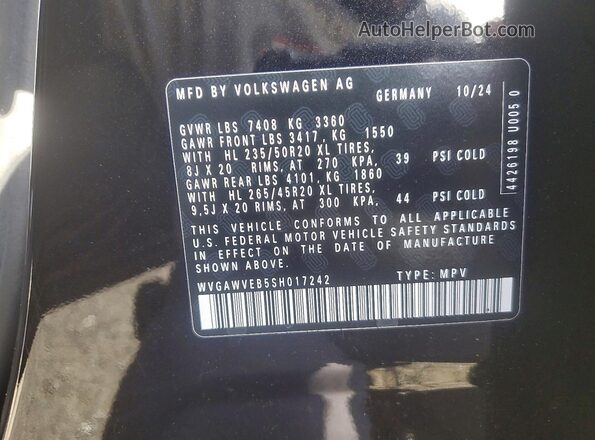 WVGAWVEB5SH017242 2025 VOLKSWAGEN ID Green Vista del compartimento del motor