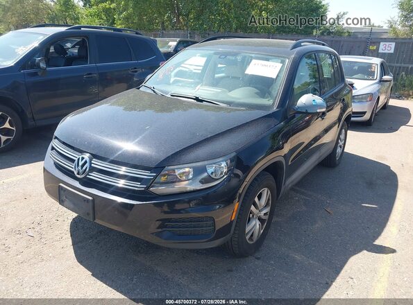 WVGBV7AX0GK000296 2016 VOLKSWAGEN TIGUAN Черный Передняя левая четверть