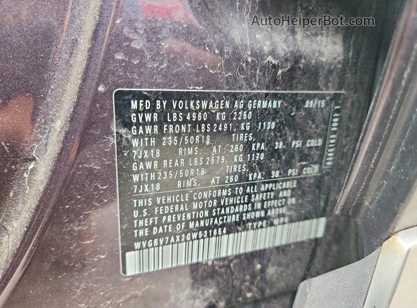 WVGBV7AX2GW531654 2016 VOLKSWAGEN TIGUAN Gray ძრავის განყოფილების ხედი