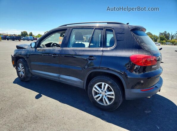 WVGBV7AX2HK027954 2017 VOLKSWAGEN TIGUAN Black Задня ліва чверть