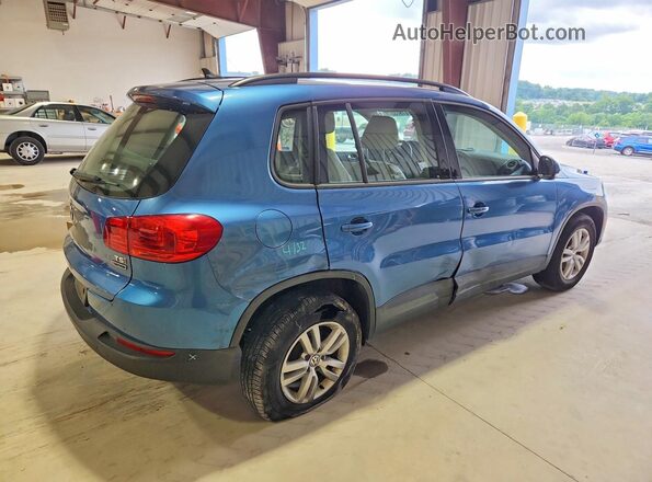 WVGBV7AX2HW501040 2017 VOLKSWAGEN TIGUAN Blue Trasero derecho