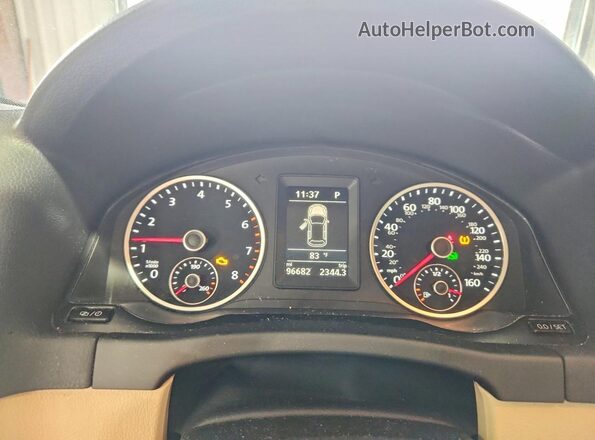 WVGBV7AX2HW501040 2017 VOLKSWAGEN TIGUAN Blue Vista del cuadro de instrumentos