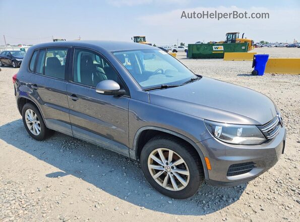 WVGBV7AX7JK000576 2018 VOLKSWAGEN TIGUAN Gray Delantero derecho