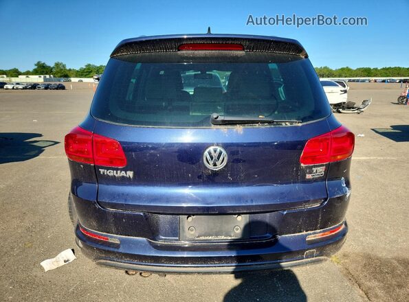 WVGBV7AX8GW097353 2016 VOLKSWAGEN TIGUAN Синий Вид сзади